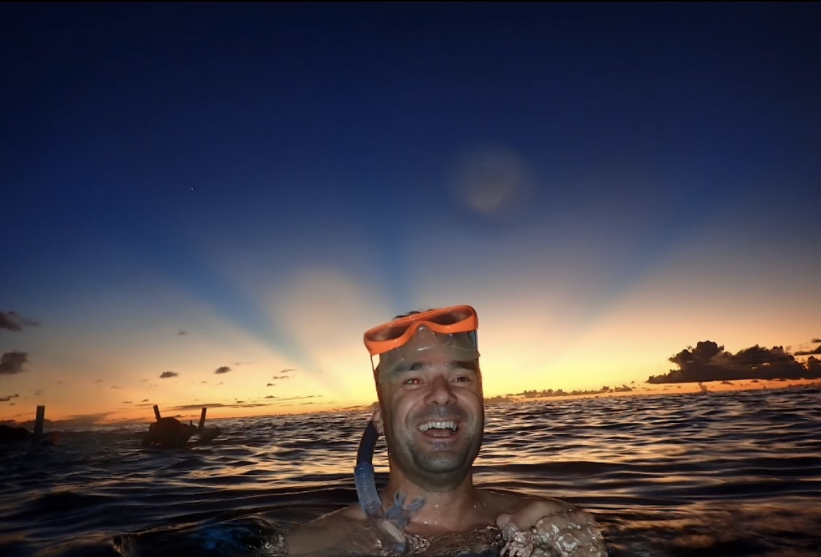 Snorkeling au coucher du soleil